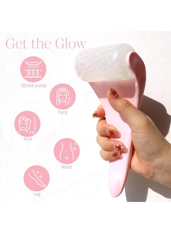 Joudi Ice Roller for Face Eyes,Face Roller Massager Puffiness  and Minor Injury，Womens Gifts(Pink) - Image 1